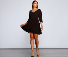 Effortless Vibes Babydoll Dress Oshnow