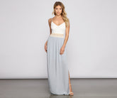 Effortlessly Stunning Crochet Waist Maxi Dress Oshnow