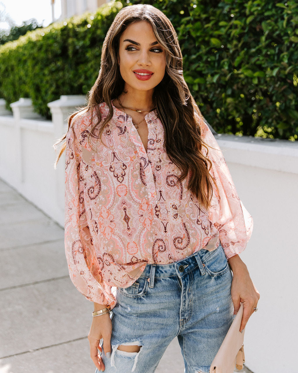 Eleanor Paisley Blouse Oshnow