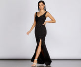 Eliza Formal Pleated Scuba Dress Oshnow