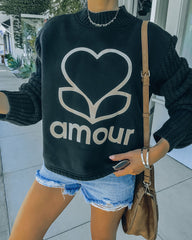 EllandEmm - Amour Cotton Blend Pullover Sweater Oshnow