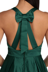 Elle Formal Satin Ball Gown Oshnow