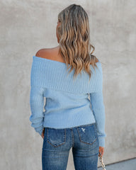 Elsie Off The Shoulder Knit Sweater Oshnow