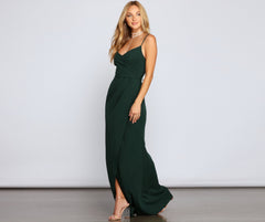 Ember Formal Wrap Mermaid Dress Oshnow