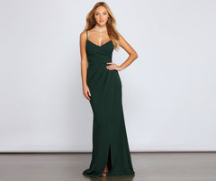 Ember Formal Wrap Mermaid Dress Oshnow