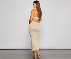 Endless Summer Halter Cutout Dress Oshnow