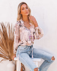 English Garden Embroidered Metallic Blouse Oshnow