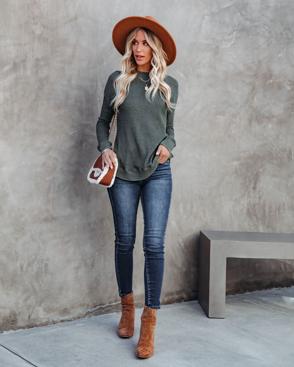 Erickson Cotton Blend Thermal Top - Hunter Green Oshnow