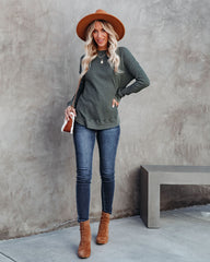 Erickson Cotton Blend Thermal Top - Hunter Green Oshnow