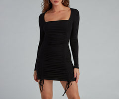 Everyday Chic Ruched Mini Dress Oshnow