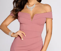 Everylynn Formal Wrap Mermaid Dress Oshnow