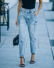 Konner High Rise Cargo Denim