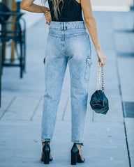 Konner High Rise Cargo Denim