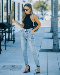 Konner High Rise Cargo Denim