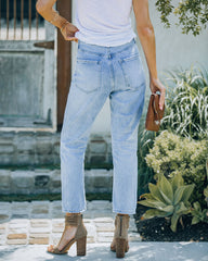 Kason Distressed High Rise Denim