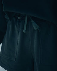 Naomi Cotton Blend Pocketed Shorts - Black