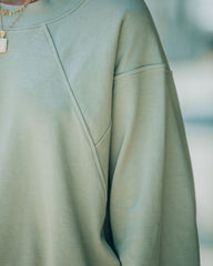 Naomi Cotton Blend Sweatshirt - Sage