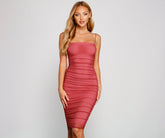 Fab And Flirty Mesh Midi Dress Oshnow
