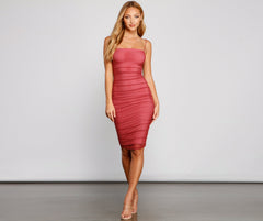Fab And Flirty Mesh Midi Dress Oshnow