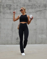 Maverick Criss Cross Pants - Black