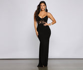 Farren Formal Lace Illusion Mermaid Dress Oshnow