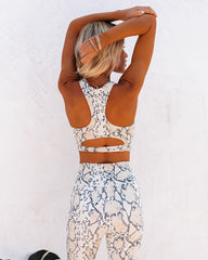 Fast Lane Snake Print Sports Bra Oshnow