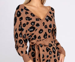 Feline Fierce Sweater Dress Oshnow