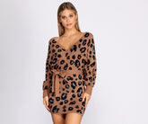 Feline Fierce Sweater Dress Oshnow