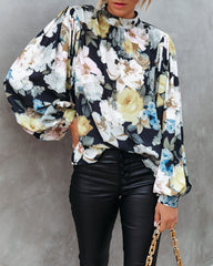 Find Your Peace Floral Blouse Oshnow