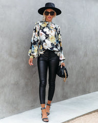 Find Your Peace Floral Blouse Oshnow