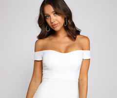 Flared And Flirty Off The Shoulder Mini Dress Oshnow