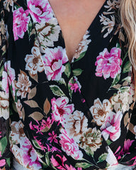 Flora Drape Balloon Sleeve Bodysuit Oshnow