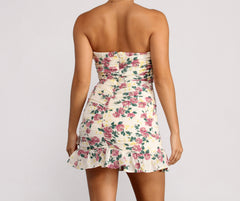 Floral Feels Ruffle Mini Dress Oshnow