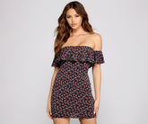Floral Feels Ruffled Mini Dress Oshnow