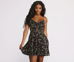 Floral Flirt Skater Dress Oshnow