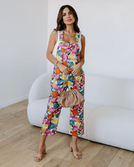Floral Oasis Cotton Jumpsuit Oshnow