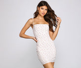Floral Radiance Eyelet Mini Dress Oshnow