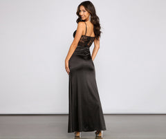 Florence Formal Lace Illusion Mermaid Dress Oshnow