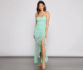 Flowy And Chic Floral Chiffon Maxi Dress Oshnow