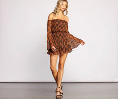 Flowy Fall Feels Off The Shoulder Tunic Oshnow