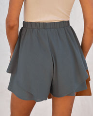 Flutter Away Shorts - Dark Sage Oshnow