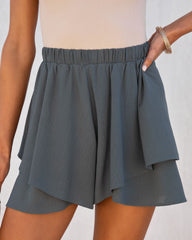 Flutter Away Shorts - Dark Sage Oshnow