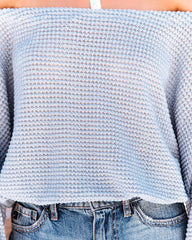 Focus On Me Off The Shoulder Thermal Knit Top Oshnow