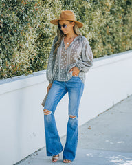 Fond Memories Cotton Printed Top Oshnow