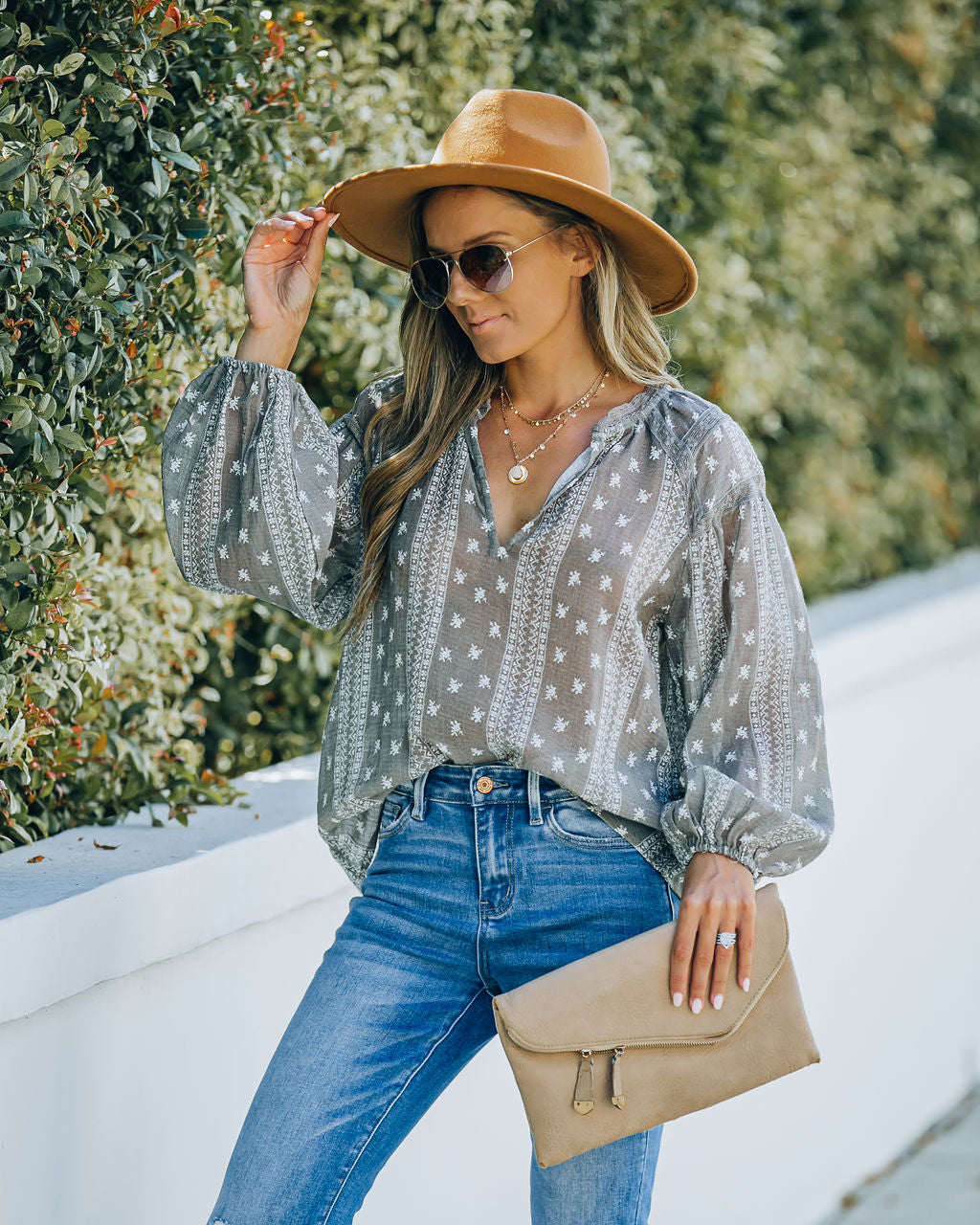 Fond Memories Cotton Printed Top Oshnow
