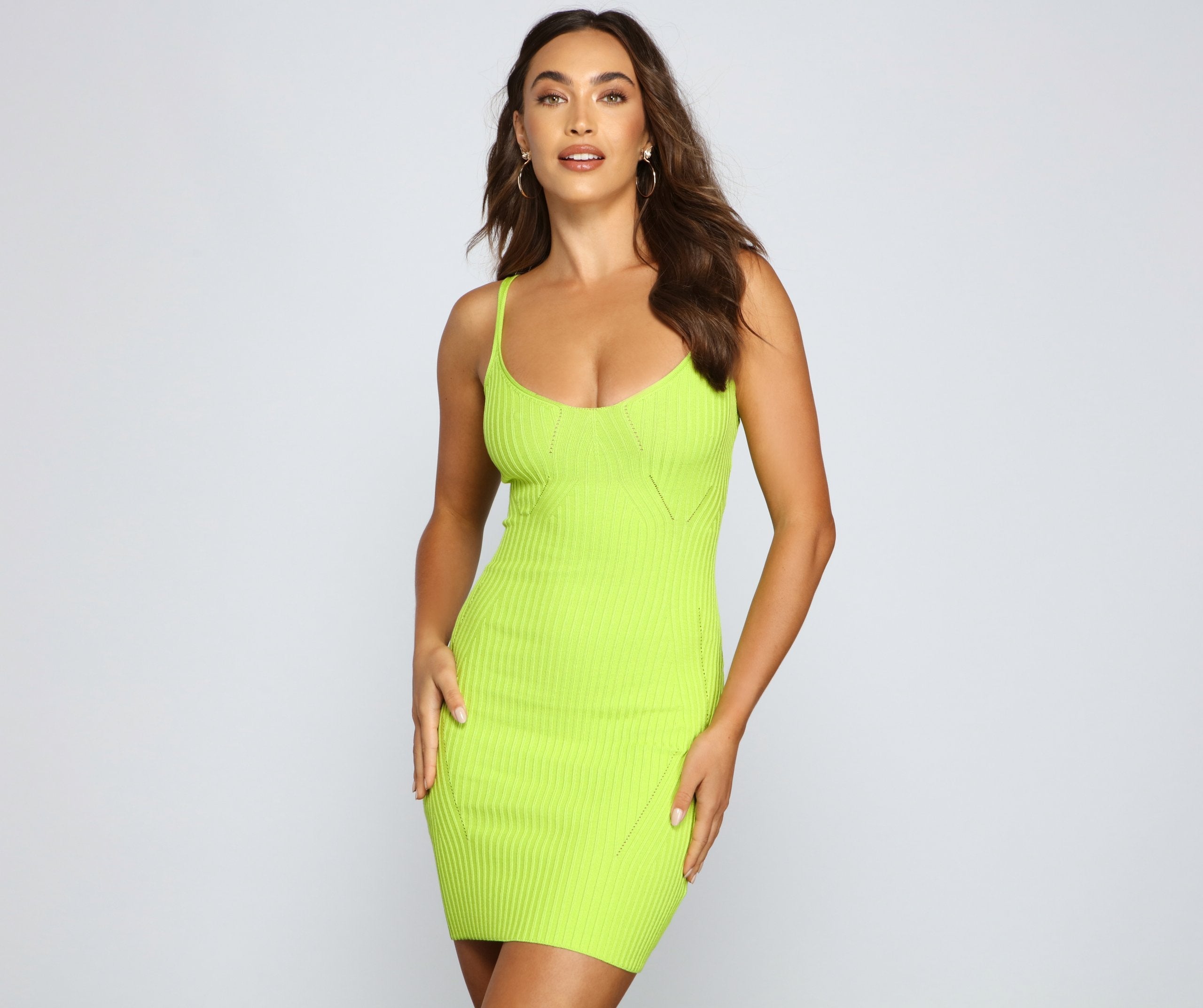 For The Thrill Of Knit Mini Dress Oshnow