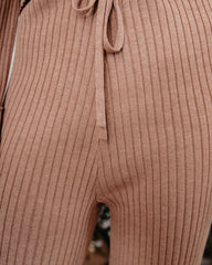 Fran Cotton Blend Ribbed Pants - Camel Oshnow