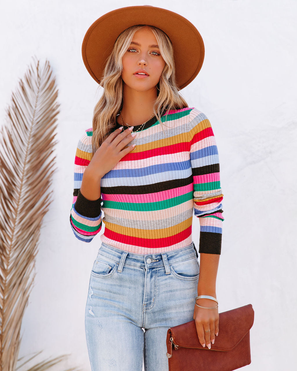Free To Love Striped Sweater Oshnow