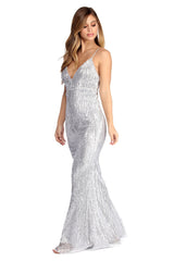 Gabriela Formal Sequin Glam Dress Oshnow