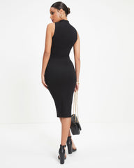 Garcia Knit Midi Skirt - Black - SALE Oshnow